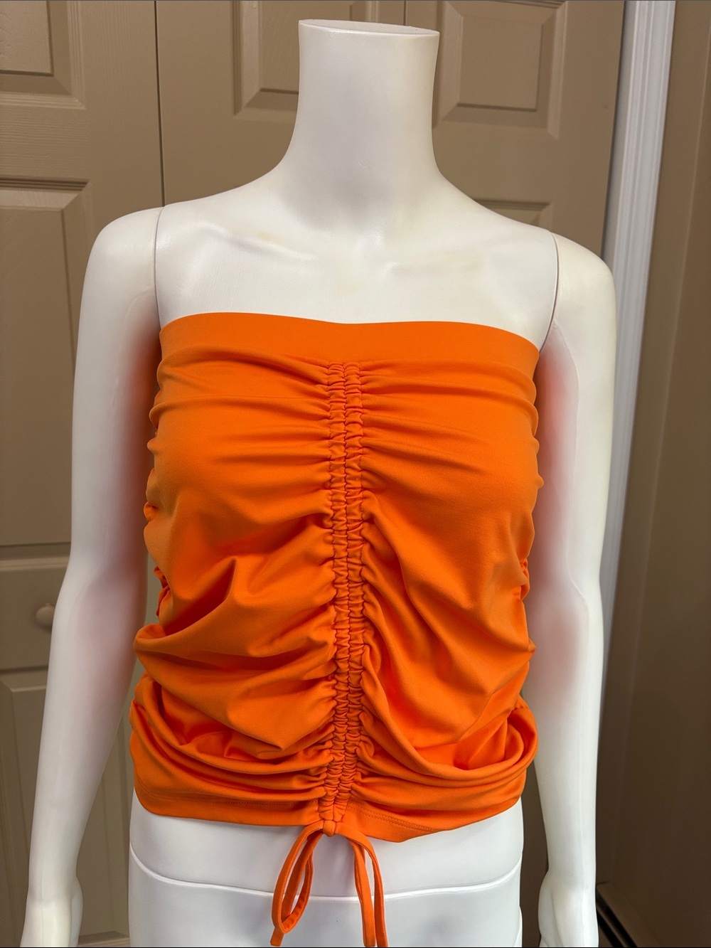 FOREVER 21 rauched orange sleeveless top